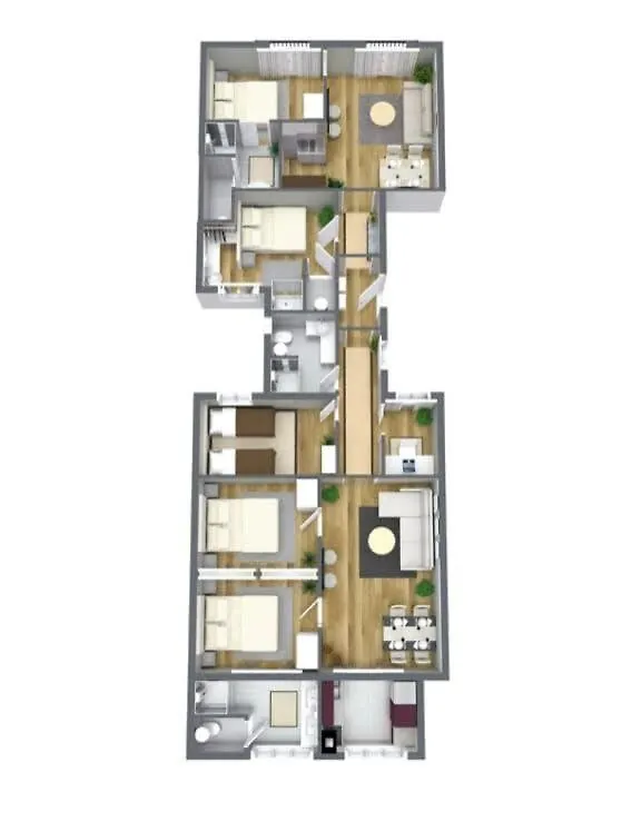 Plaza Catalunya Recently Renovated 5Bd-4Bth Appartement Barcelona